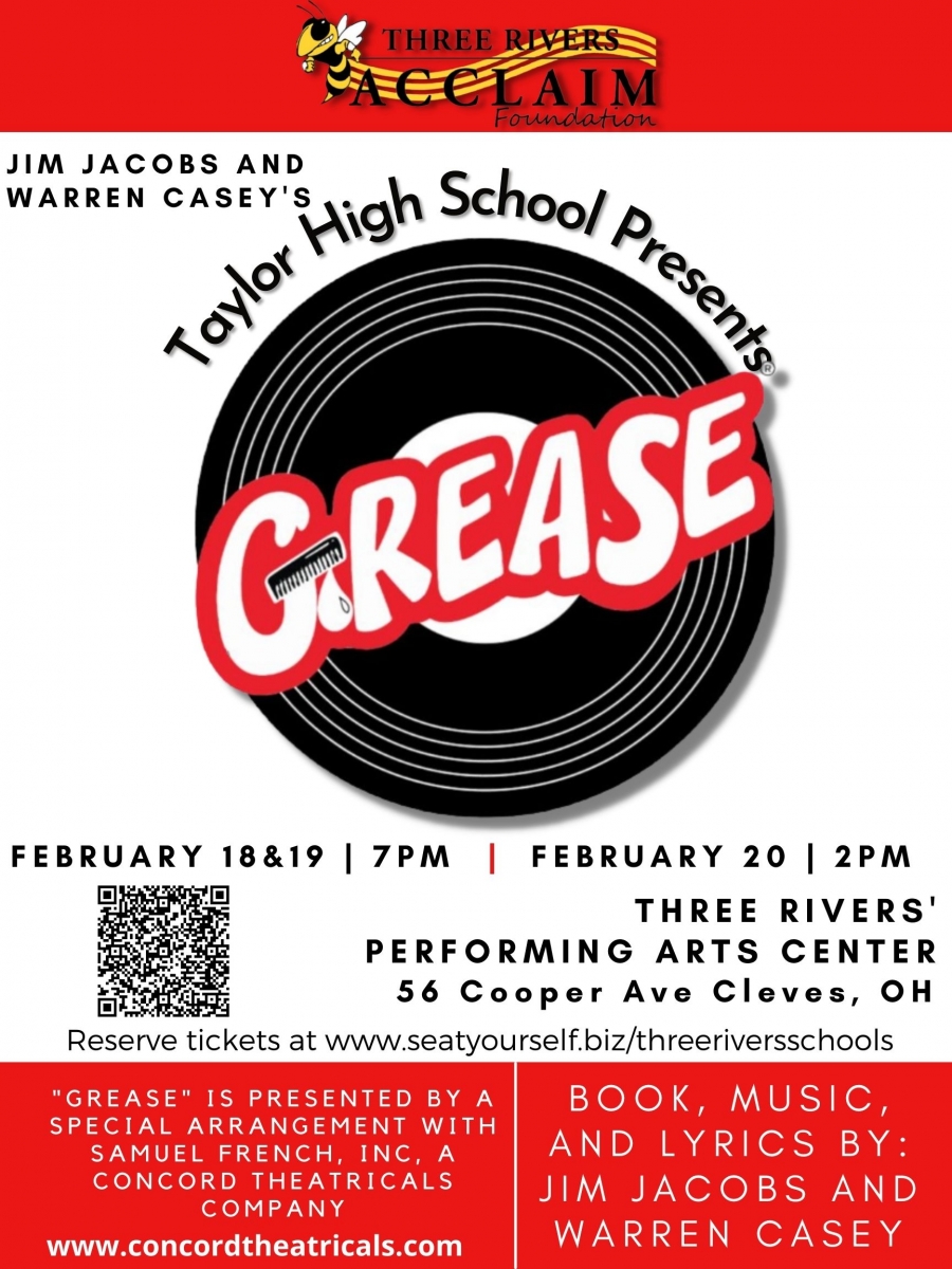 Taylor HS presents GREASE on February 18, 19, and 20th